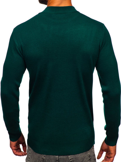 Maglione tipo lupetto basic da uomo verde Bolf S8563