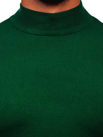 Maglione tipo lupetto basic da uomo verde Bolf W1-1725