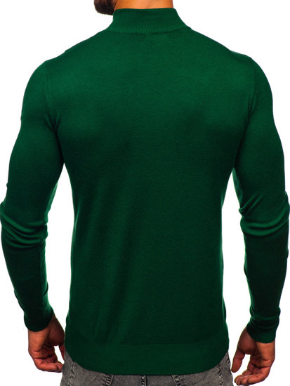 Maglione tipo lupetto basic da uomo verde Bolf W1-1725