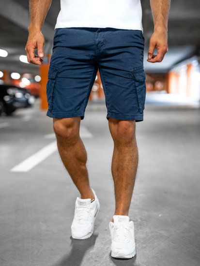 Pantaloncini cargo da uomo blu Bolf YF2222