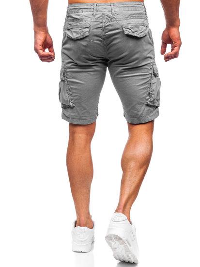 Pantaloncini cargo da uomo grigi Bolf YF2222