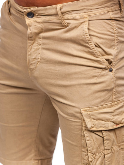 Pantaloncini corti cargo da uomo beige Bolf XX160086