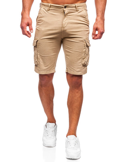 Pantaloncini corti cargo da uomo beige Bolf XX160086