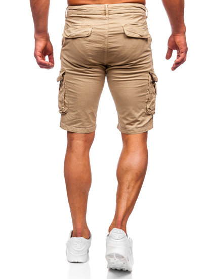 Pantaloncini corti cargo da uomo beige Bolf XX160086