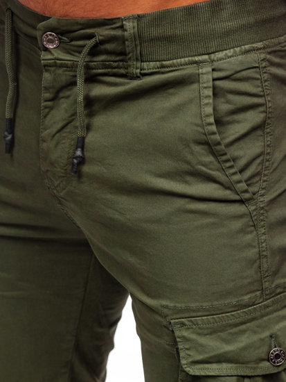 Pantaloncini corti cargo da uomo verdi Bolf BB70010