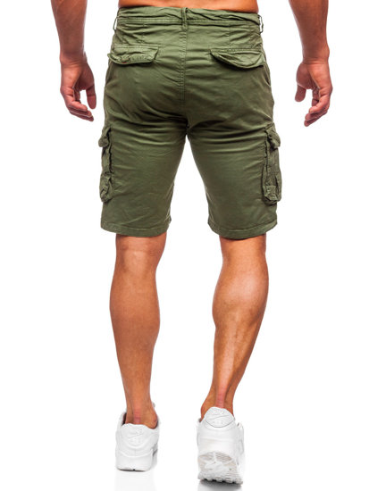 Pantaloncini corti cargo da uomo verdi Bolf XX160086