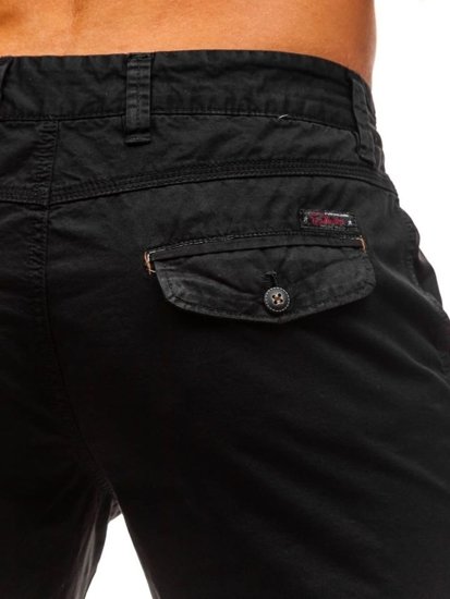 Pantaloncini corti da uomo neri Bolf 3041