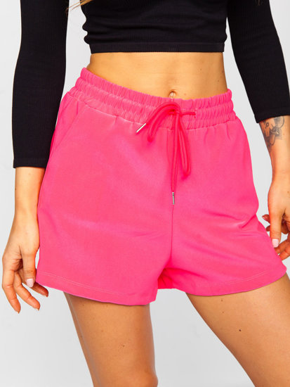 Pantaloncini corti di tuta da donna rosa Bolf H60