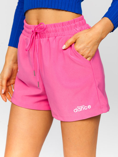 Pantaloncini corti di tuta da donna rosa Bolf HA22