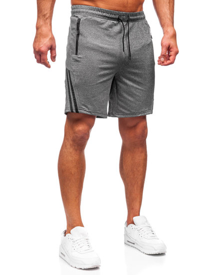 Pantaloncini corti di tuta da uomo grafite Bolf 68057