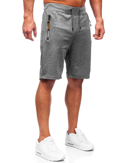 Pantaloncini corti di tuta da uomo grafite Bolf 8K296