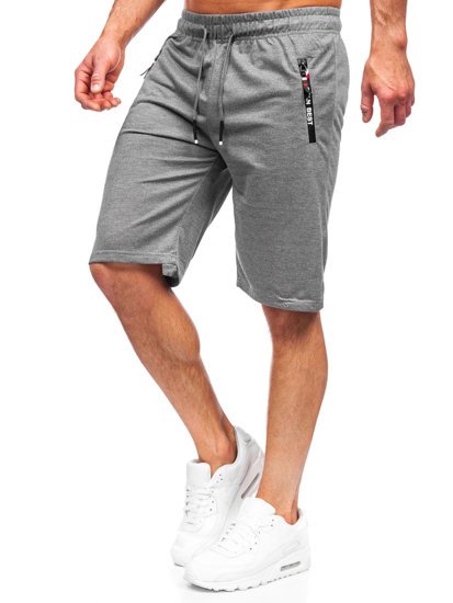 Pantaloncini corti di tuta da uomo grafite Bolf JX503