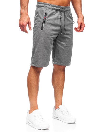 Pantaloncini corti di tuta da uomo grafite Bolf JX503