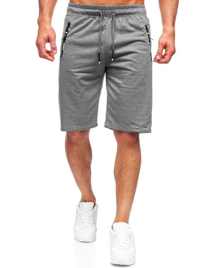 Pantaloncini corti di tuta da uomo grafite Bolf JX503