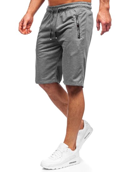 Pantaloncini corti di tuta da uomo grafite Bolf JX505