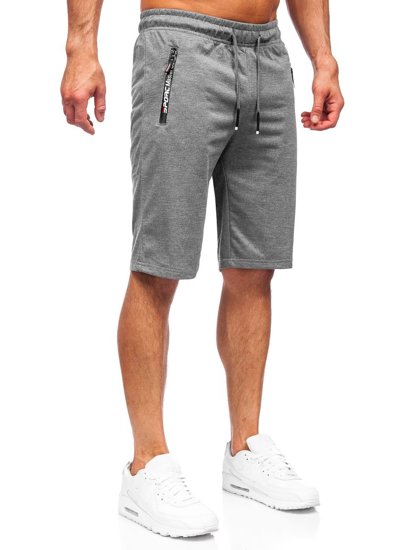 Pantaloncini corti di tuta da uomo grafite Bolf JX512