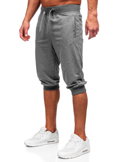 Pantaloncini corti di tuta da uomo grafite Bolf K10002