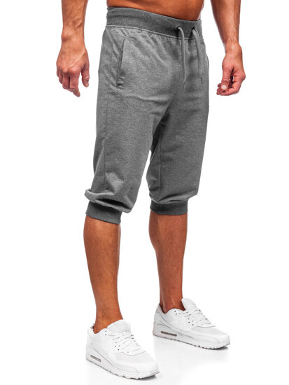 Pantaloncini corti di tuta da uomo grafite Bolf K10002