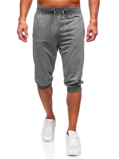 Pantaloncini corti di tuta da uomo grafite Bolf K10002