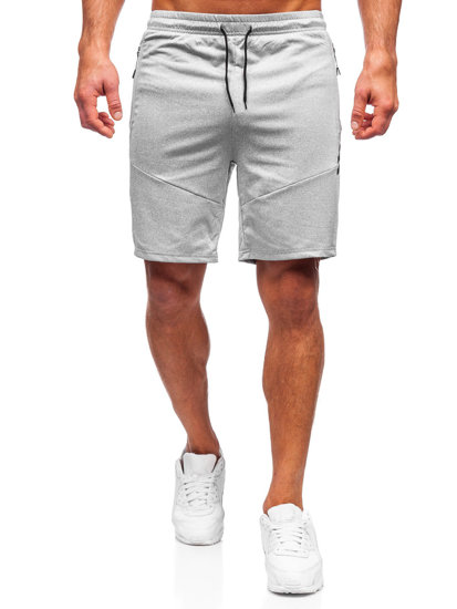 Pantaloncini corti di tuta da uomo grigi Bolf 68041