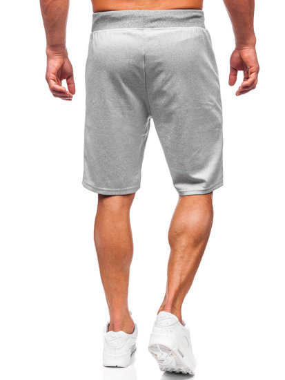 Pantaloncini corti di tuta da uomo grigi Bolf 8K298