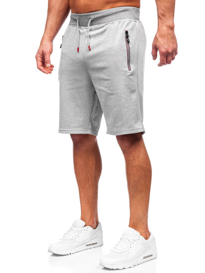 Pantaloncini corti di tuta da uomo grigi Bolf 8K298