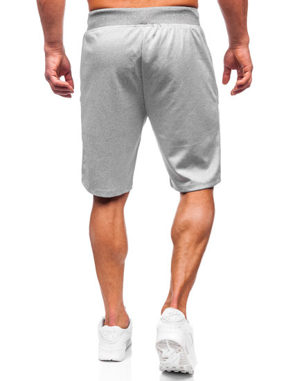 Pantaloncini corti di tuta da uomo grigi Bolf 8K935