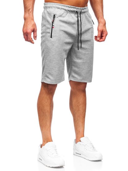 Pantaloncini corti di tuta da uomo grigi Bolf JX130