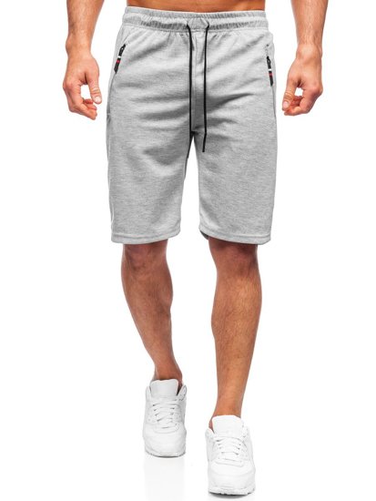 Pantaloncini corti di tuta da uomo grigi Bolf JX202