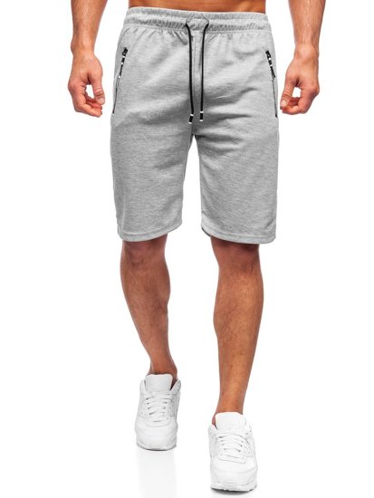 Pantaloncini corti di tuta da uomo grigi Bolf JX203