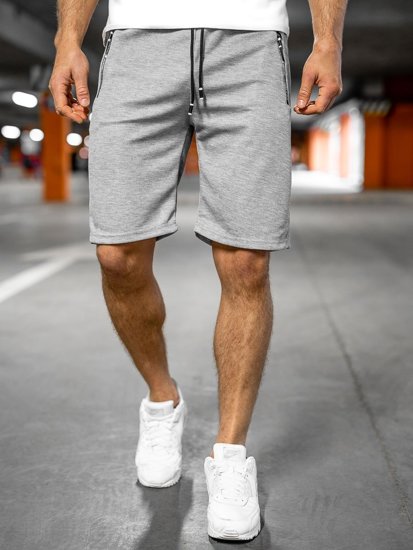 Pantaloncini corti di tuta da uomo grigi Bolf JX203