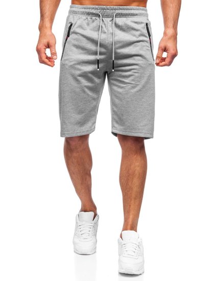 Pantaloncini corti di tuta da uomo grigi Bolf JX505