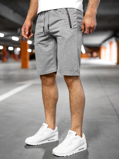 Pantaloncini corti di tuta da uomo grigi Bolf JX505