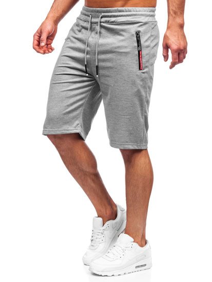 Pantaloncini corti di tuta da uomo grigi Bolf JX511