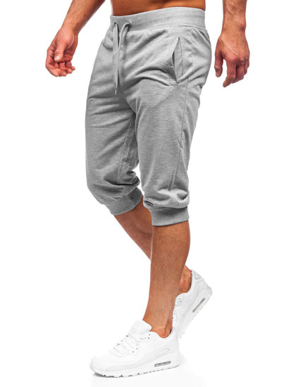 Pantaloncini corti di tuta da uomo grigi Bolf K10002