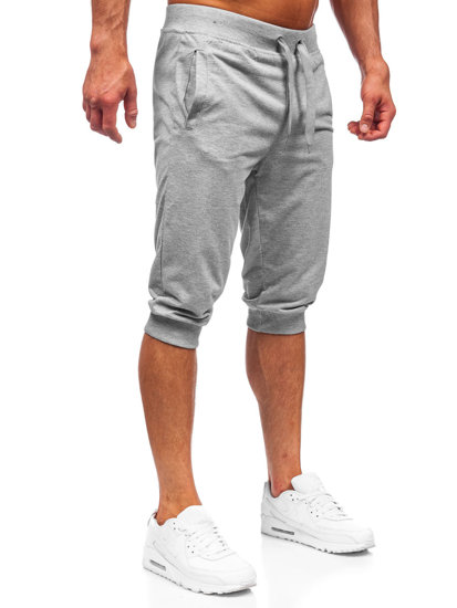 Pantaloncini corti di tuta da uomo grigi Bolf K10002