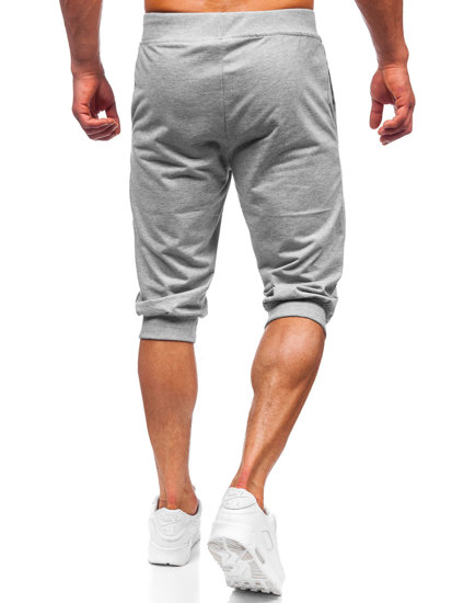 Pantaloncini corti di tuta da uomo grigi Bolf K10002