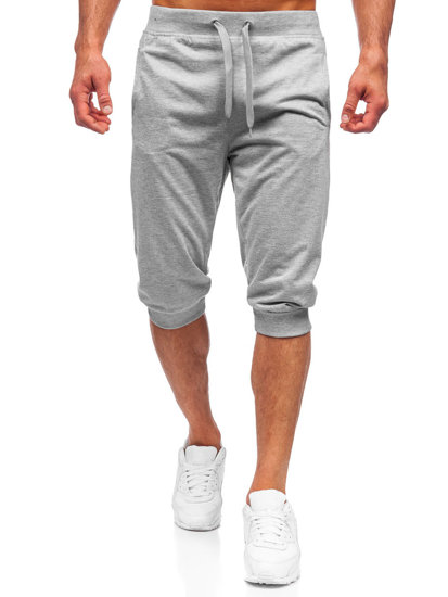 Pantaloncini corti di tuta da uomo grigi Bolf K10002