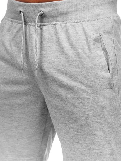 Pantaloncini corti di tuta da uomo grigi Bolf K10003