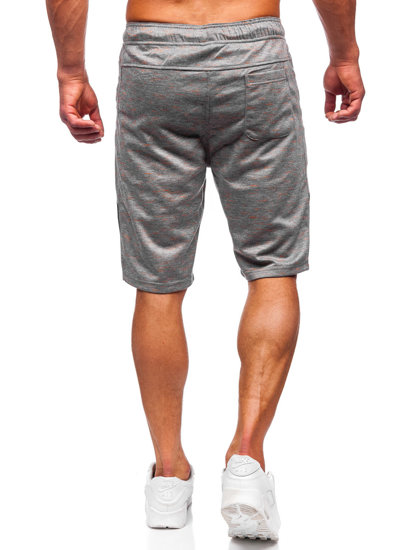 Pantaloncini corti di tuta da uomo grigi Bolf Q3859