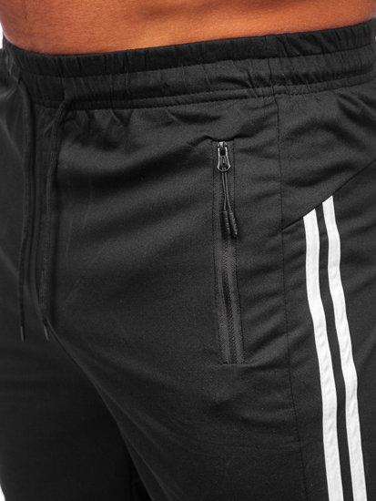 Pantaloncini corti di tuta da uomo neri Bolf 68058