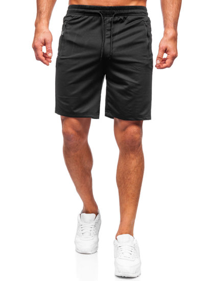 Pantaloncini corti di tuta da uomo neri Bolf 68058