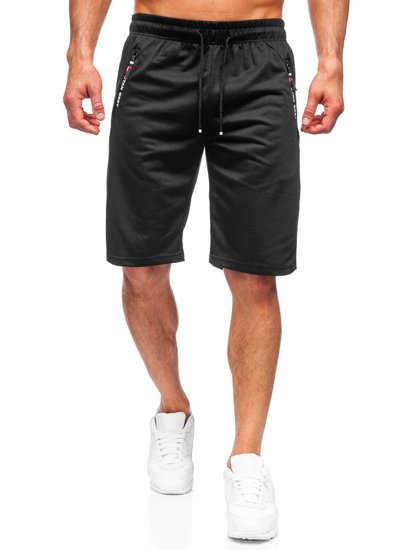 Pantaloncini corti di tuta da uomo neri Bolf JX503