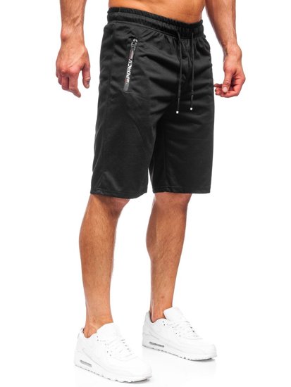 Pantaloncini corti di tuta da uomo neri Bolf JX512