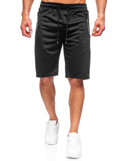 Pantaloncini corti di tuta da uomo neri Bolf JX512