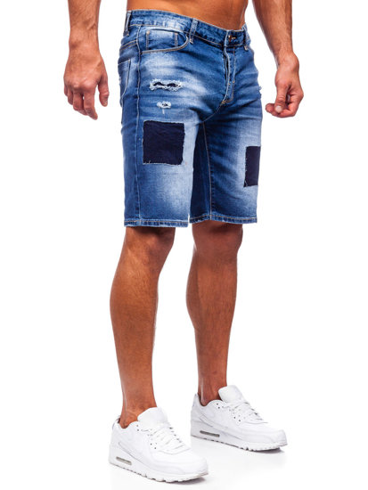 Pantaloncini corti in jeans da uomo azzurri Bolf MP0037B