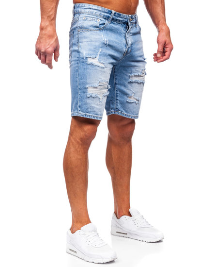 Pantaloncini corti in jeans da uomo blu Bolf RJ951