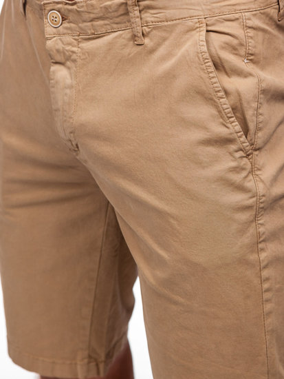 Pantaloncini corti in tessuto da uomo cammello Bolf JX7511