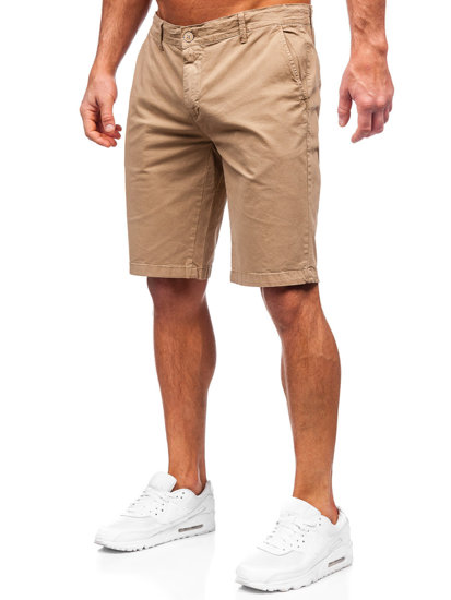 Pantaloncini corti in tessuto da uomo cammello Bolf JX7511