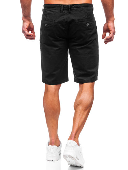 Pantaloncini corti in tessuto da uomo neri Bolf JX7511